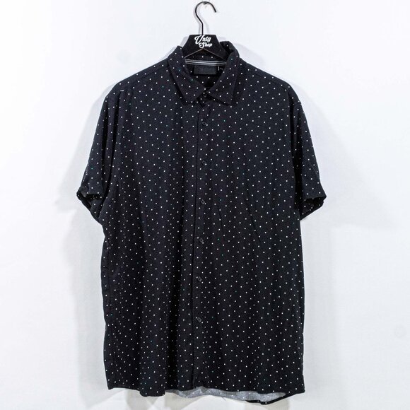 Mercedes Benz Petronas Polka Dot Button Shirt Short Sleeve AMG Formula 1 Racing - Picture 1 of 10